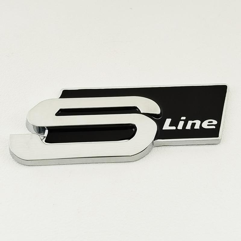 3D Metal Car Side Fender Rear Trunk Emblem Badge Sticker чёрный/серебряный