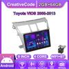 Android Car-Play Car Radio For Toyota VIOS 2008-2013 Multimedia Player Head Unit Stereo GPS Navigation BT WIFI,2+64GB