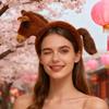 Plush Horse Doll Headbands With NonSlip Grip For Role Play And Halloween Activities