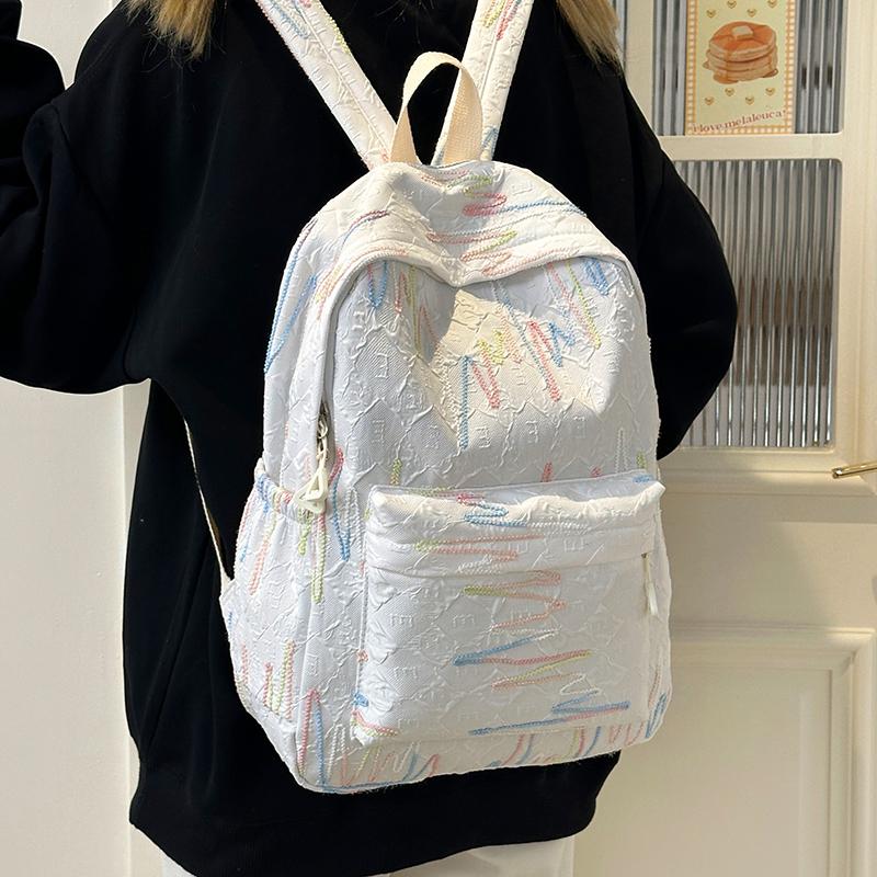 Student Schultasche Mädchen Computer Rucksack bunt gestreift Reiserucksack