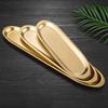 Stainless Steel Sushi Plate Long Plate Beef Ball Plate Easy Clean Picnic BBQ Plate  Kitchen Use