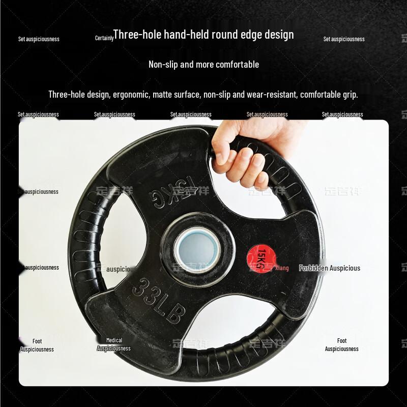 Ding Jixiang Grip Coated Barbell Weight Plate