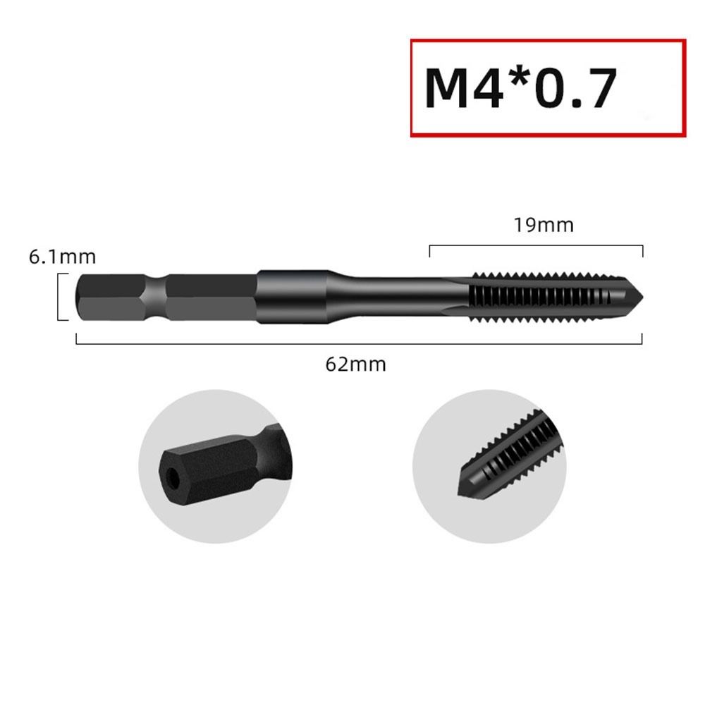 

M3 M5 M6 M8 M10 M12 Screw Thread Bit Drill Bit Tool Hole Drill Bit Portable Hole Opener M4