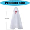 Elegant Transparent Witch Costume Cloak for Adults Teens Halloween Party Role Play Dressing Up