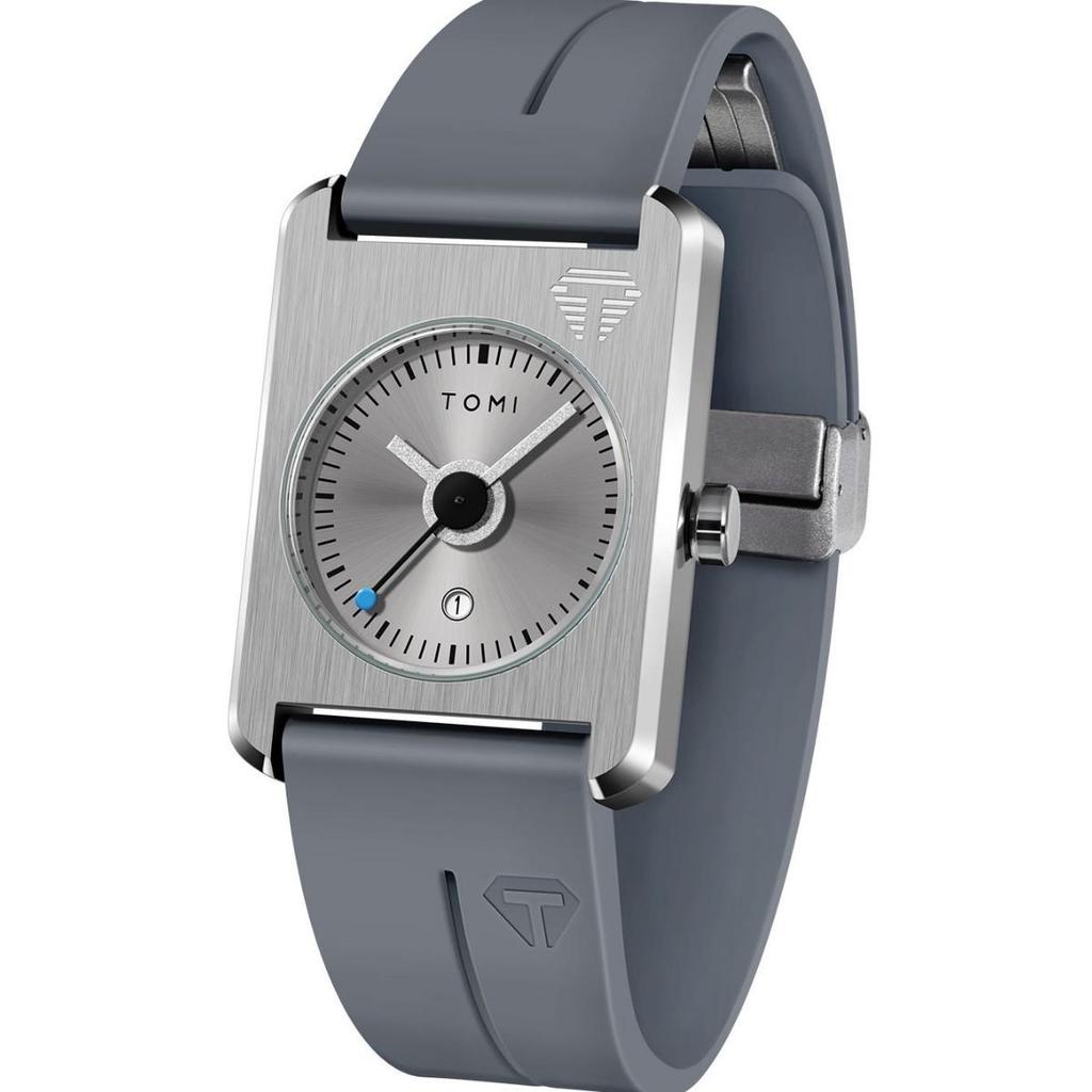 TOMI Square Calendar Watch - Korean Style Student Strap Watch