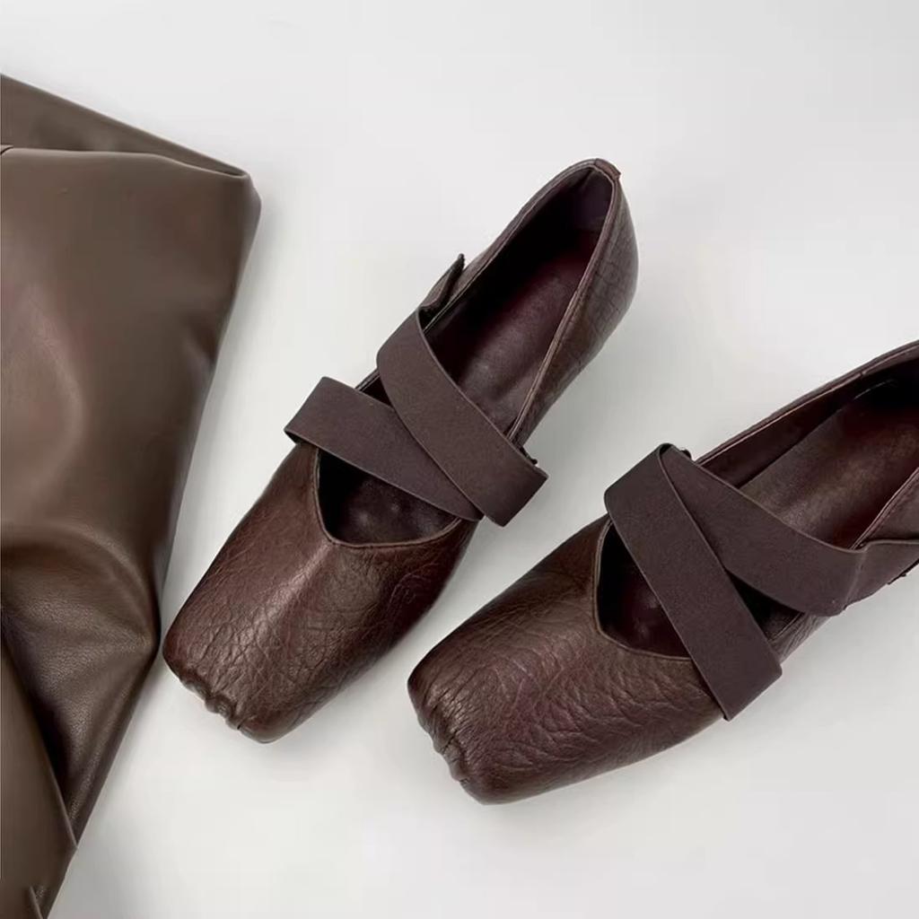 Elephant pattern~ Leather 5cm inner height increase Mary Jane shoes women's 2025 new retro small leather shoes versatile fashion single shoes