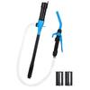 Portable Transfer Pump Battery Operated Electric Siphon Pump with 35.4 Inch White Hose for Gasoline Fuel Derv Water