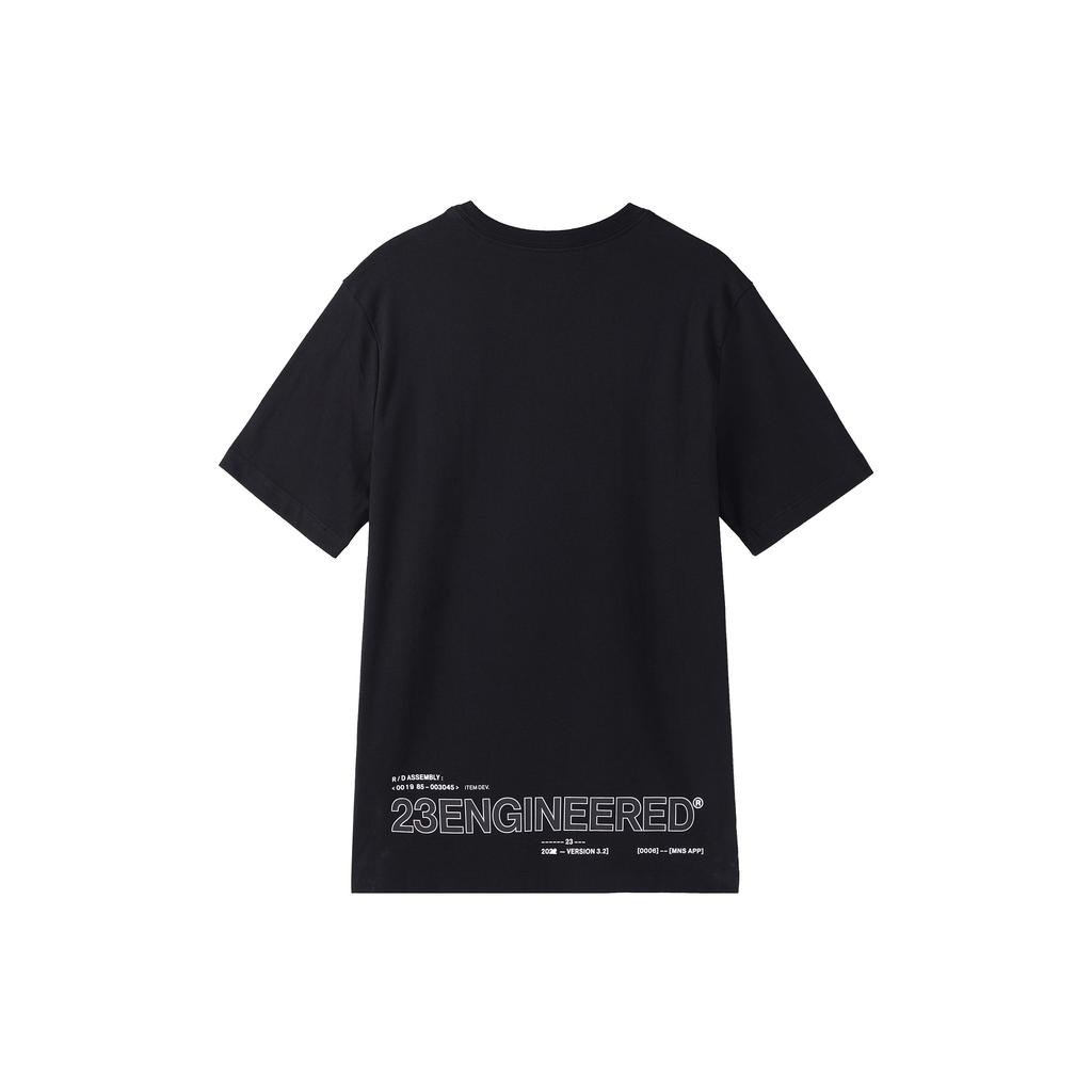 Jordan T Shirts Men's Black Crew Neck Moderate Straight Fit DQ7359-010