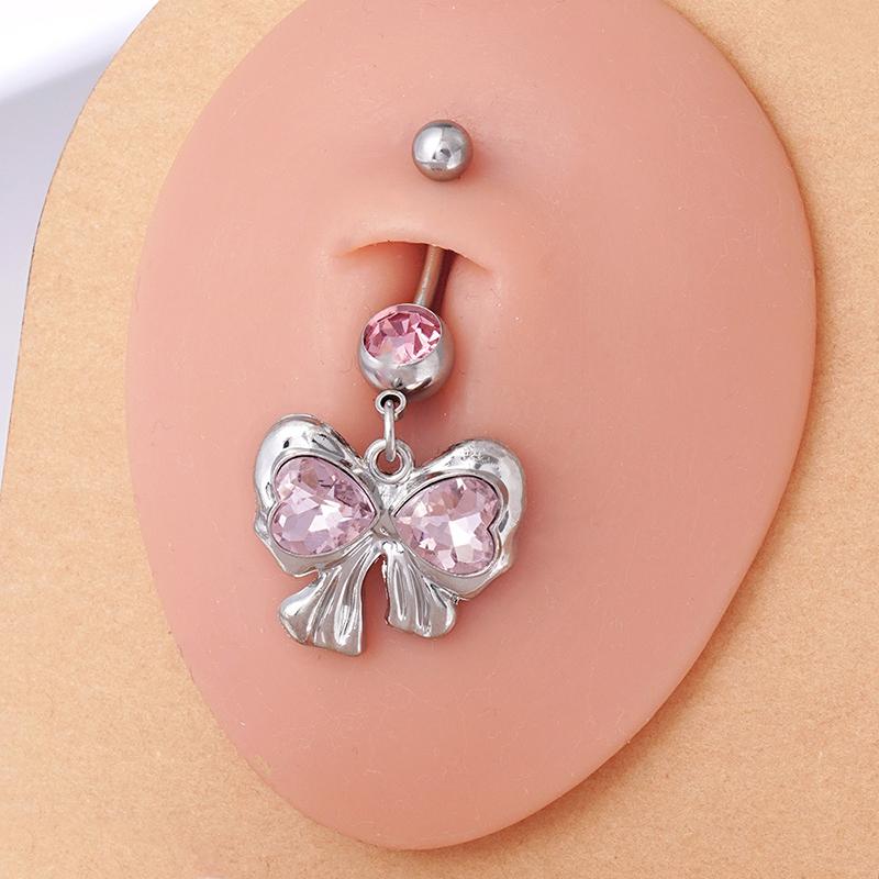 Stainless Steel Navel Rings For Women Flash  Bikini Belly Button Nail Body Decor Piercings Jewelry