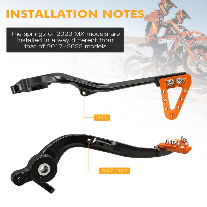 NICECNC For KTM EXC 300 2017-2023 EXC 250 EXCF 350 EXC 450 SX 125 SXF 250 SXF 450 XCW 300 Forged Brake Pedal Lever Shift Lever