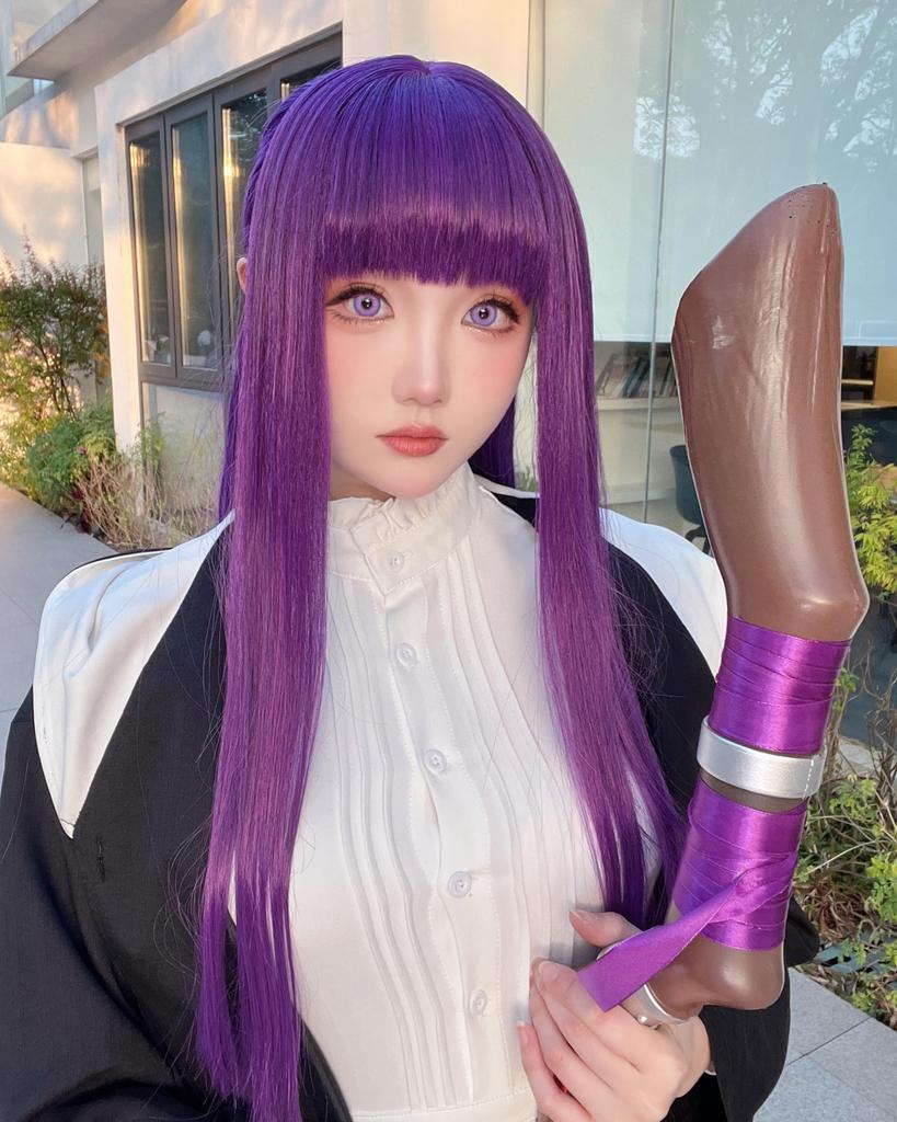 Sizuuenn Fern Wig from Funeral of Cosplay Wig with Perfect for School Cultural and Photo Shoots Freiren, Heat-Resistant, Net, Events, Festivals,
