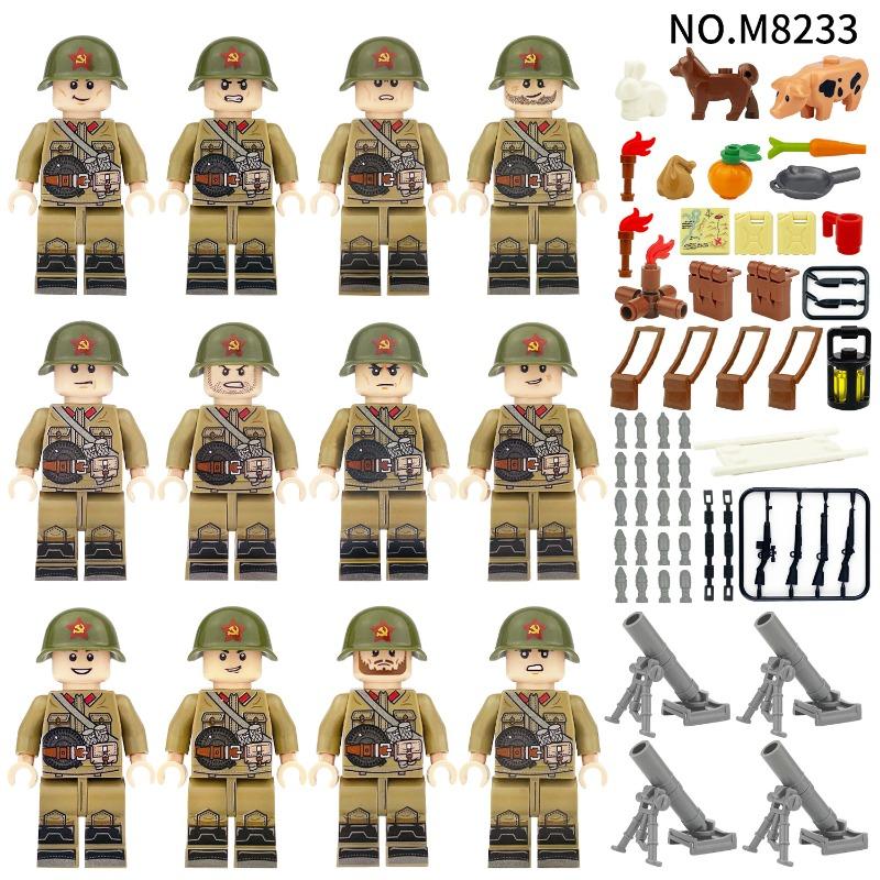 Expeditionary force police weapons field troops soldiers special police military small particle building blocks doll Boy toy