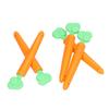 Sealing Clips Double Grooves Design Magnet Adsorption Simple Practical Carrot Appearance Bag Clips