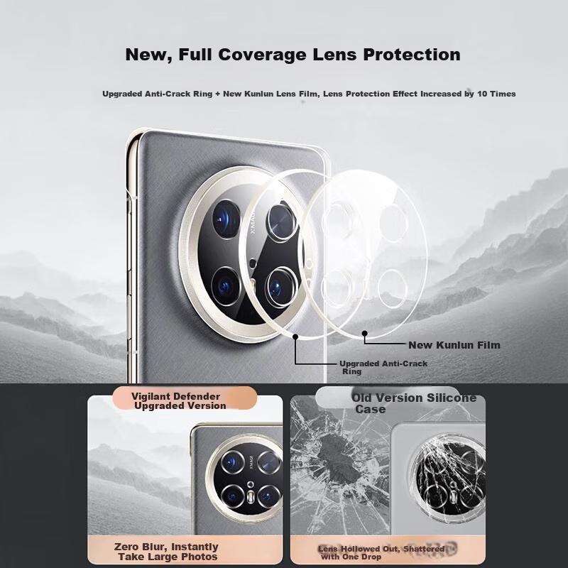 Not Easy To YellowTransparent Ultra-Thin Hard Phone Case for Huawei Mate 70 Pro, for Huawei Mate 70 Pro, Borderless, Anti-Drop, Simple and and