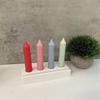 Gypsum Candlestick Silicone Mold Candle Base Mould Plug-in Camper Candle Holder Mold Ornaments Home Decorations Mould