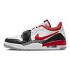 Air Jordan Legacy 312 Low Black Toe Sneakers da Uomo Bianco Rosso Fuoco Grigio Lupo CD7069-160