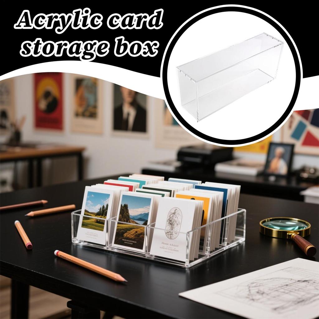 Acrylic Sports Cards Box Card Storage Box Magnetic Storage Box Transparent Deck Collection Organizer For Collectors Display