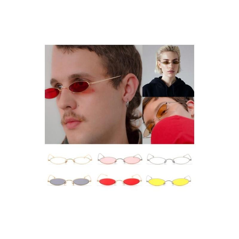 Vintage Small Oval Frame Sunglasses Women's Retro Fashion Shades With Timeless Design