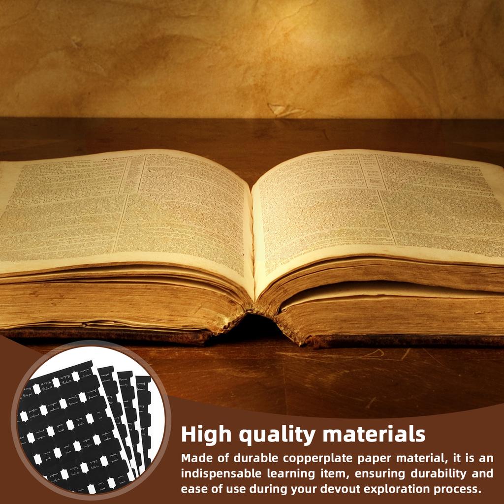 2/3 Piezas Pestañas para Biblia de Oración Fáciles de Usar Pestañas Índice para Biblia Pegatinas de Pestañas para Biblia Pestañas de Capítulo de Biblia Multicolores Pestañas para Biblia Estudio de la Biblia