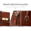 Vintage-Tragetasche mit Schloss, Damen-Schultertasche