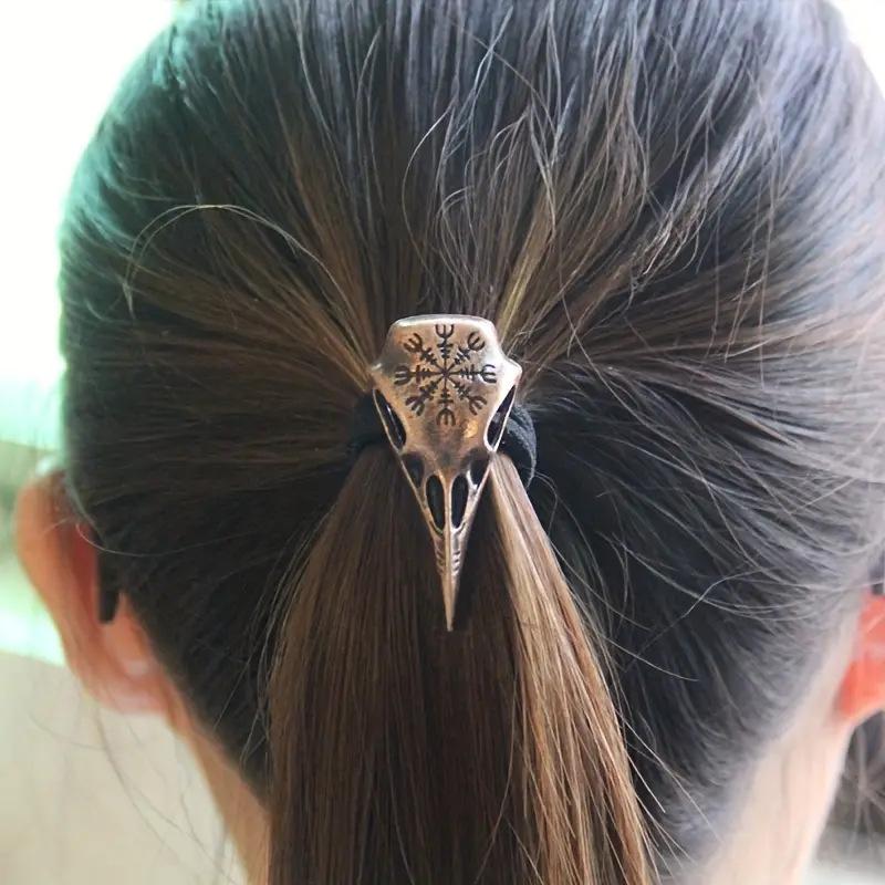 European American Popular Viking Crow Skull Retro Women s Hair Accessories Punk Headband Nordic Circle вино красного