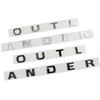 Car Front Head Hood ABS Letters Logo Words Decals Sticker For Mitsubishi OUTLANDER 2013-2019 Emblem Badge Styling Accessories