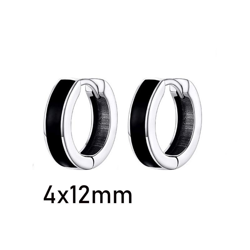 1 Pair Gothic Viking Rune Stud Earrings For Women/Men Stainless Steel Cubic Zirconia Rock Punk Piercing Jewelry