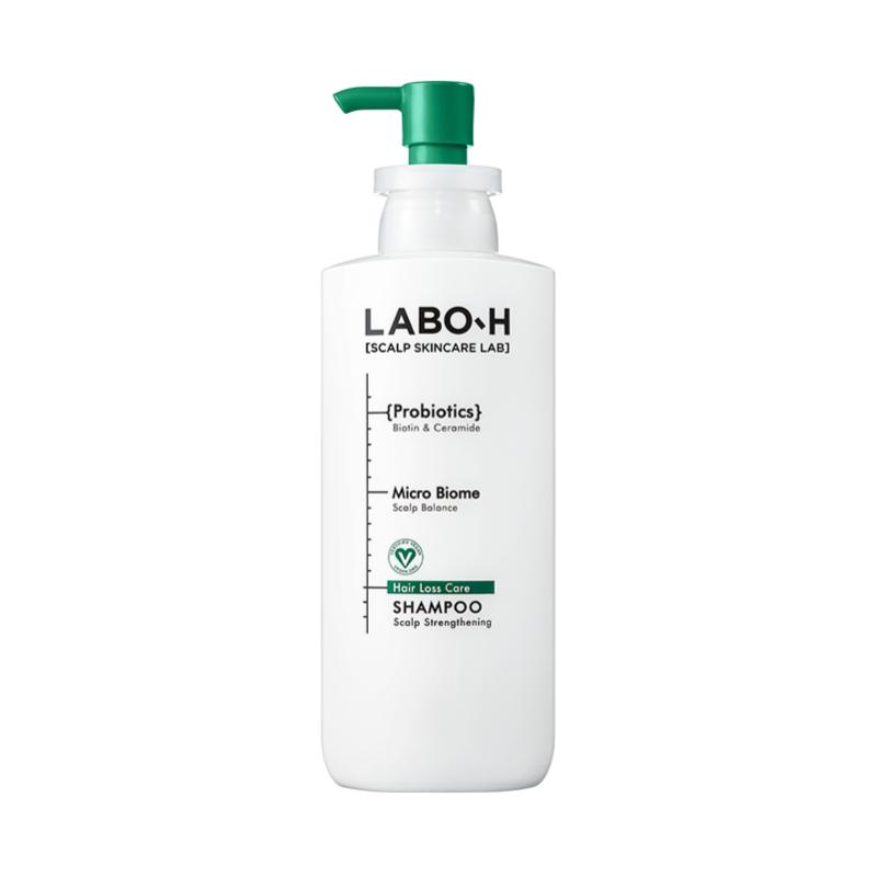 LABO-H Scalp Strengthening Clinic Hair Loss Care Shampoo | Green Tea Probiotics & Scalp Barrier Repair | 610ml / 20.62 fl.oz.