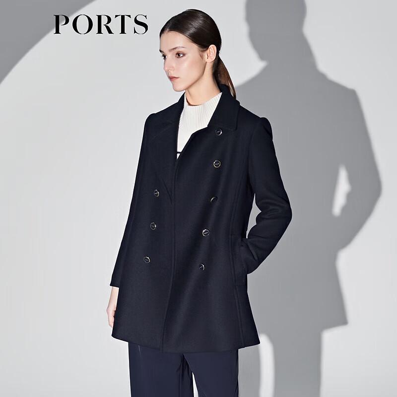 Ports Women's Wool Blend Mid-Length Overcoat