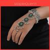 Ethnisch Stil Damen Metall Ring Armband Mit Eingebetteten Kristallen Für Geschenk Reise Souvenir