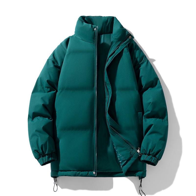 Winter Cotton Padded Jacket: Thickened, Plus Velvet, Couple Style, Stand Collar, Bread Jacket for Men & Women, Available In 11 Colors.