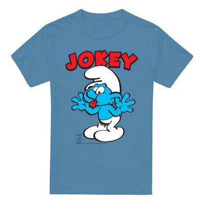 The Smurfs Unisex Adult Jokey Smurf T-Shirt