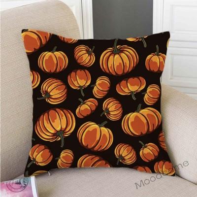 Gold Autumn Fall Pumpkin Harvest Art Thanksgiving Day Decoration Throw Pillow Car Pillow Case Cotton Linen Sofa Cushion Covers