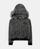 Badblood Cosmo11 Detachable Fur Hoodie Zip-Up - White Leopard