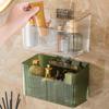 Punch-Free Wall-Mounted Bathroom Mirror Cabinet with Storage