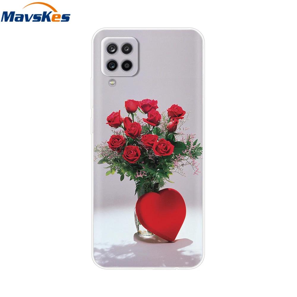 Phone Case For Samsung Galaxy A12 Case SamsungA12 Silicone Clear TPU Painted Soft Cover For Samsung A12 A 12 Bumper Fundas Etui