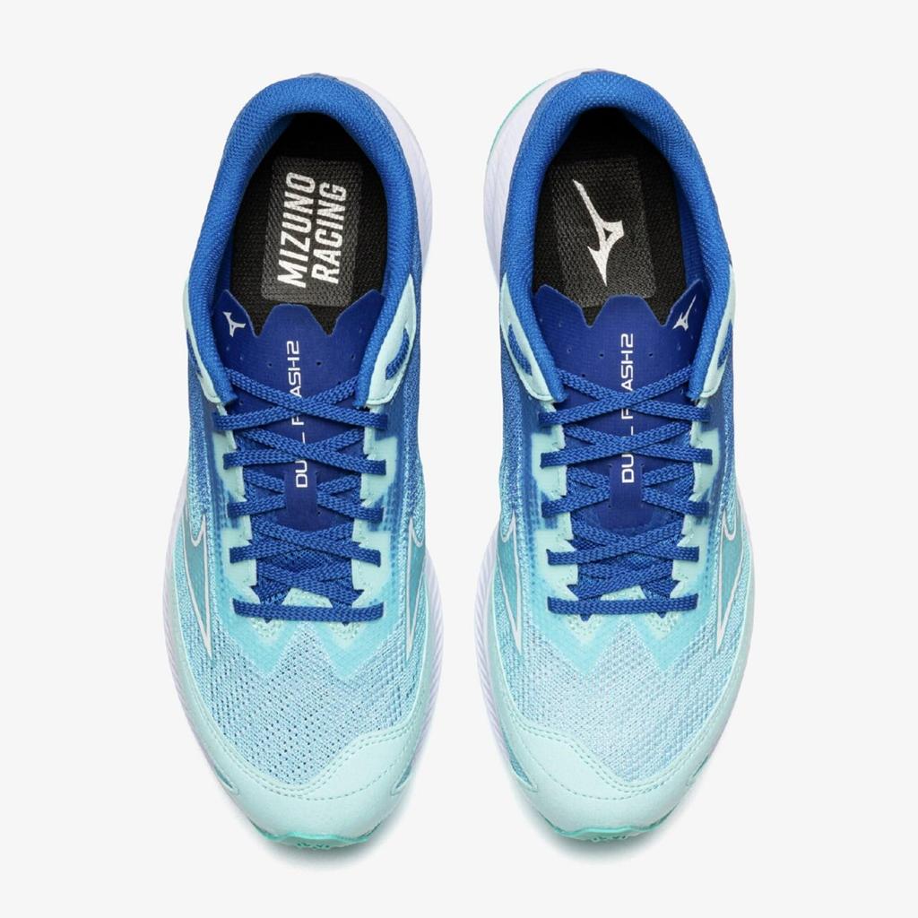 Mizuno Duel Flash 2 Running Shoes, Sky Blue X White X Blue, Size 23.0 Cm, 2E