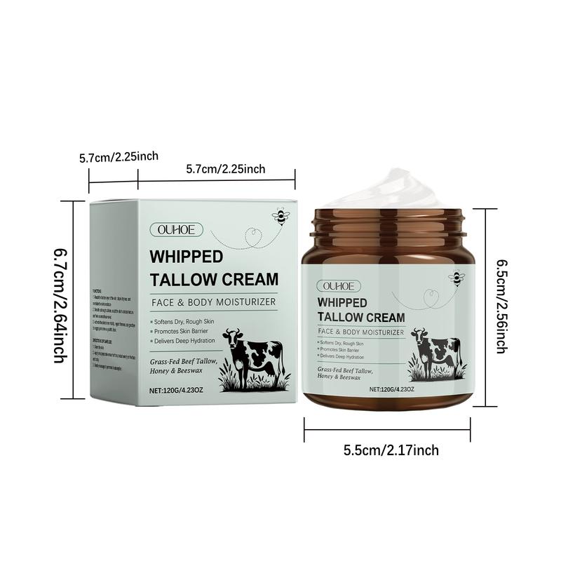 Aufgeschlagene Talgcreme Tiefennährend Fältchen mildern Anti-Aging Aufhellend Verbessert Trockenheit Natürliche Talg-Gesichtsfeuchtigkeitscreme