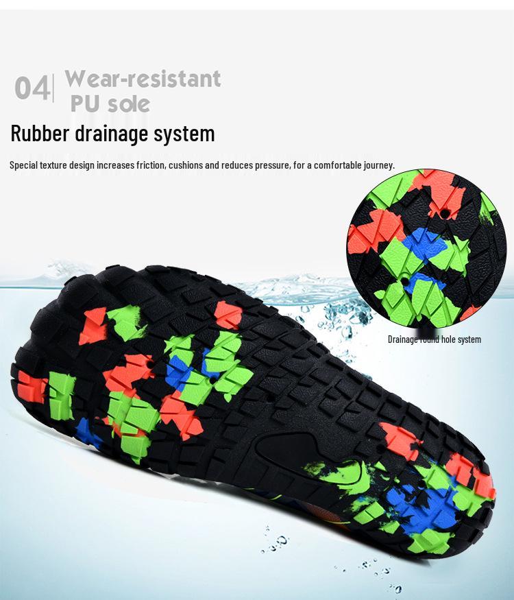 Unisex Quick-Dry Anti-Slip Outdoor Trekking Shoes for Fishing and Swimming