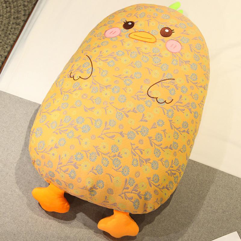 Dinosaur Husky Duck Pig Long Plush Toy Back Cushion Cartoon Stuffed Gift Doll