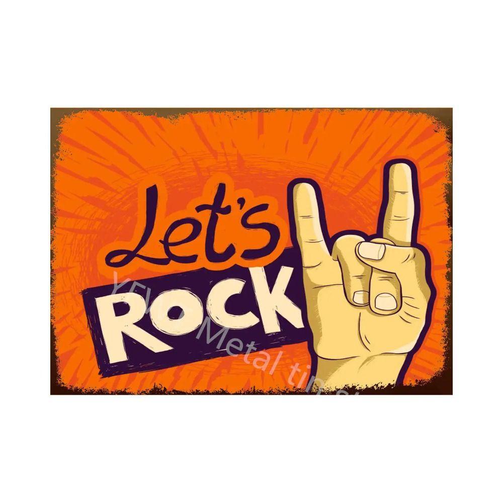 Segno Metallica Vintage per Band Rock, Decorazione per Bar di Casa, Garage, Club 20x30cm