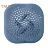 Raccogli-capelli in silicone per scarico doccia, resistente, protezione per scarico per bagno, cucina, lavanderia, facile da pulire, design antiscivolo, accessorio per doccia.