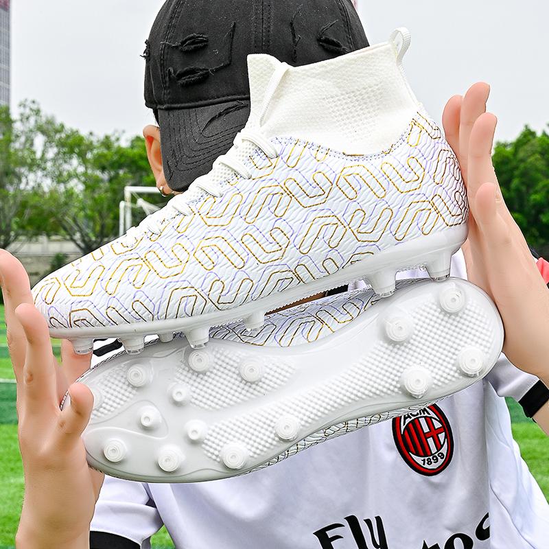 35-45Унисекс футбольные бутсы Молодежные футбольные бутсы большого размера Резиновая — фото 3