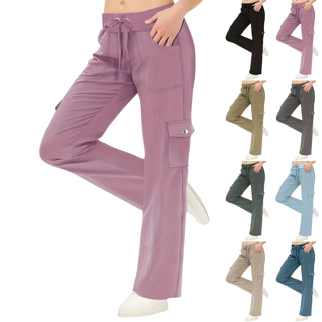 Women's Pleated Cargo Hiking Pants With Pockets