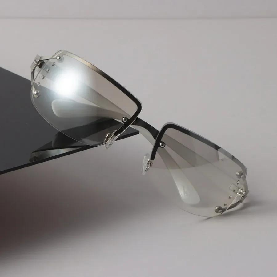 Retro Sunglasses Women Men Square Mirror Luxury Eyewear Sexy Designer Brand Gradient Sun Glasses For Female Male