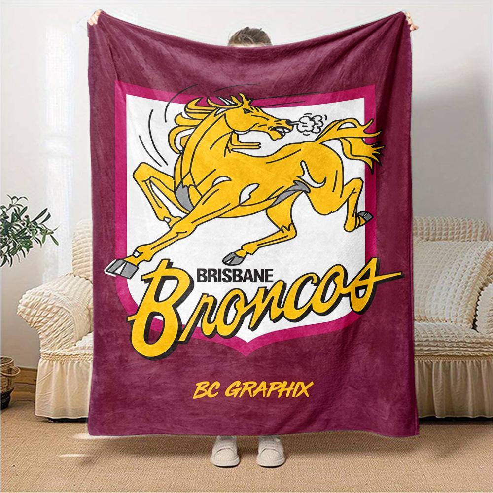 1pc Football Team (19) Blanket, Gift, for Men and Women, Soft Blanket, Good for Sofa Bed Couch Travel, Lightweight Flannel Blanket