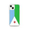 Phone Case – Flag of Djibouti – Compatible iPhone 14 – Soft Case – Resistant and Shockproof - Silicone - Pixelforma