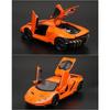 1/32 Scale Alloy Collectible Orange Lambor LP770 Toy Pull Back Vehicles Diecast Cars Model with Light & Sound