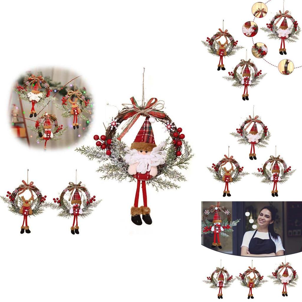 Charming Christmas Decorations Garland Rattan With Lights For Festive Home Parties