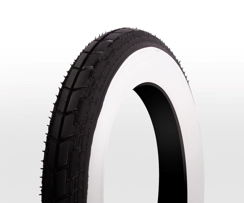 Pneumatico Bicicletta 12 Pollici 12X 1/2 X 2 1/4 57-203 Bianco e Nero